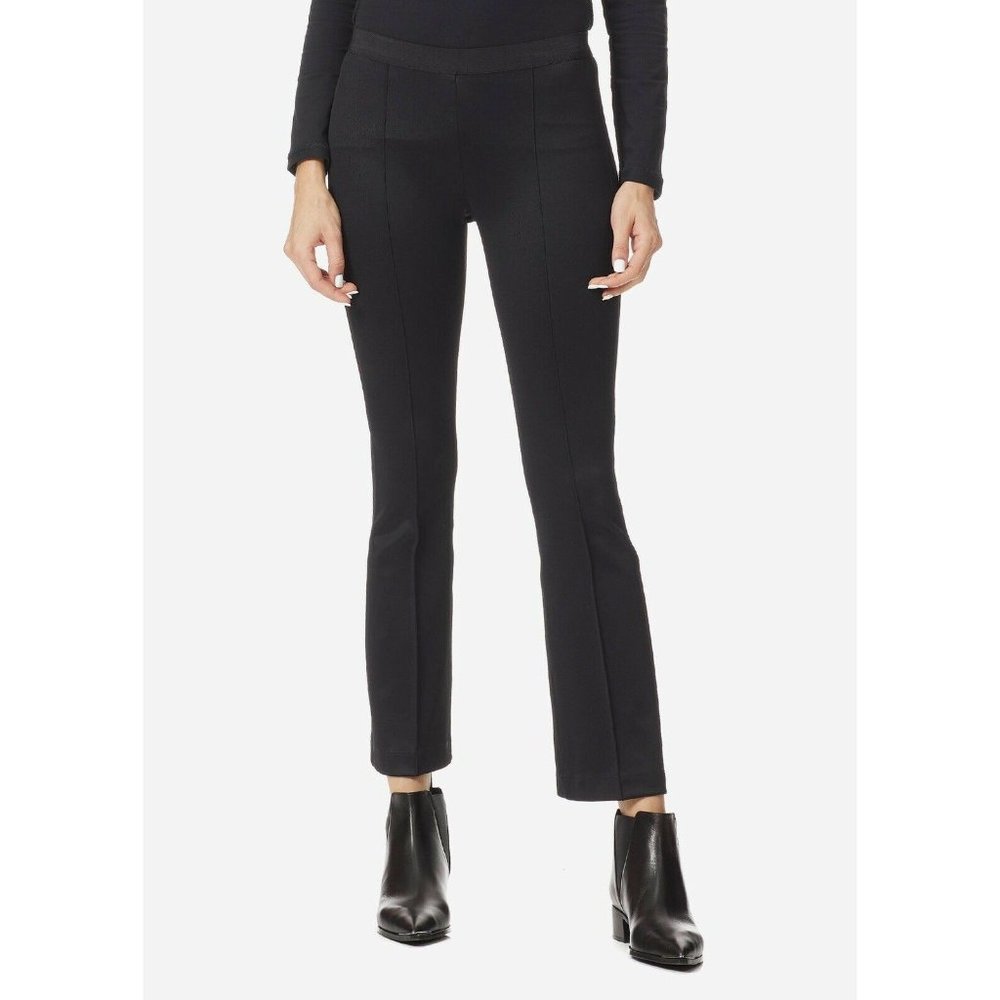 Helmut Lang Rib Leggings Pants Black Pull On Ankle Zip Blogger S NWT $370 - Picture 1 of 12